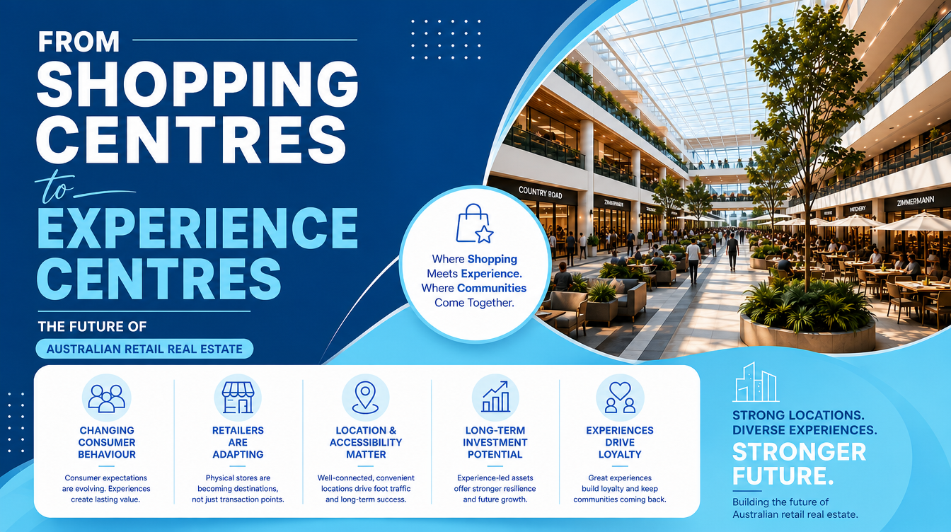 From Shopping Centers to Experience Centers: The Future of Australian Retail Real Estate